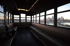 Interior view looking toward the Pittsburgh skyline