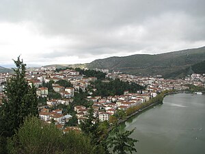 Castória e o lago Orestiada