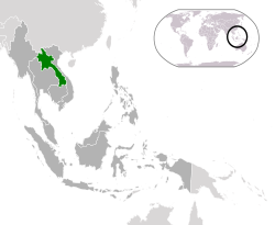 Mapa ya Laos