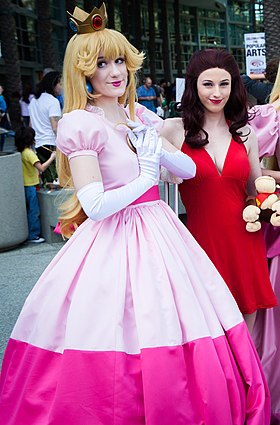 Cosplay de la princesse Peach.