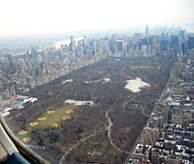 Central Park vanuit die lug gesien.