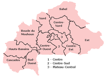 Régions du Burkina Faso