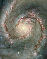 Galaxie en spirale logarithmique (M51)