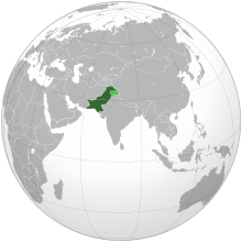 Ti lugar a mabirukan ti Pakistan ket namarisan ti berde; ti alalaen ngem saan a naturayan a teritorio ket namarisan ti napudaw a berde