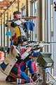 To skyttere i en ISSF 300 m rifle match (liggende, stående og knestående).