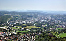 Lörrach fanút it noardwesten