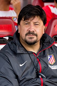 Germán Burgos az Atlético Madrid segédedzőjeként 2013-ban.