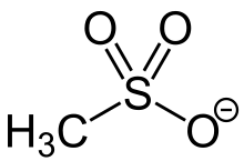 Mesylate Anion Structural Formulae.svg