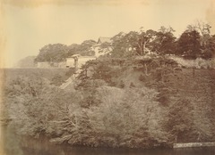 Garden at the palace of the lord of Satsuma at Sedo Japan - presumably 1863-1865