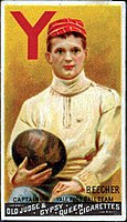 Fotbollskort Harry Beecher, Yale quarterback, 1888