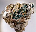 Pyromorphite sur quartz - Clausthal, Hartz, Basse Saxe, Allemagne (6x5cm)