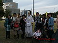 Hisae Arai (second from left, 2011 Miss Japanese Kimono) & Kiko Arai (center, 2012 Grand Prix)