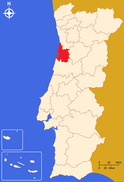 Localização da Região de Aveiro