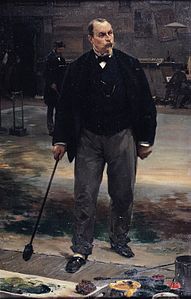 Portrait du peintre Alfred Rubé, décorateur de l'Opéra, musée des beaux-arts de Brest.