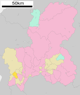 垂井町位置図