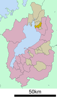 湖北町位置図