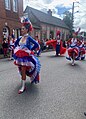 Danseuses de French cancan lors du corso fleuri 2023