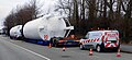 Image 18The Polish transport company Bedmet uses a special vehicle to transport two large silos. (from Road transport)