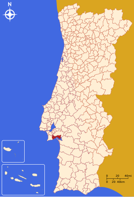 Locatie van Setúbal