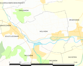 Mapa obce Wolxheim