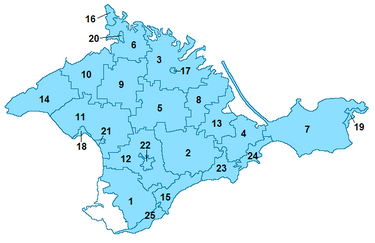 Subdivisións de Crimea