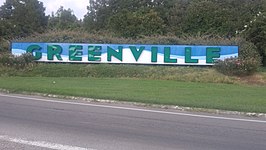 Welkomstbord van Greenville