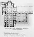 Plan du groupe Cathédral de Toul, France.