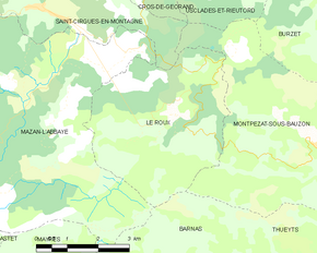 Poziția localității Le Roux