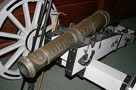 Le Hancock Cannon, un des quatre canons volés par les colons américains à l’armée britannique à Boston en 1774, à Concord (Massachusetts).