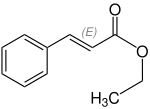 Strukturformel von (E)-Zimtsäureethylester