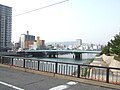 旧太田川新住吉橋と住吉橋の間。