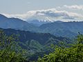 山頂から望む富士山