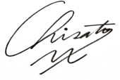 signature de Chisato Moritaka