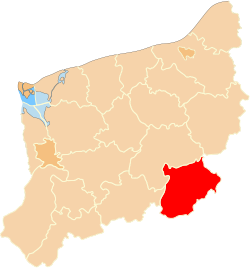 Location within the voivodeship