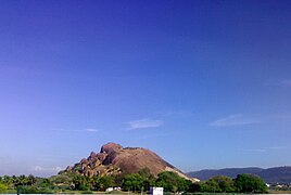 Samanar Malai near Madurai, where the eighth century Jain caves still exist.