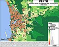 Image 18Perth population density by mesh blocks (MB), according to the 2016 census (from Perth)