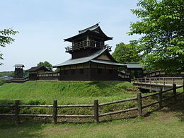 逆井城物見櫓（木造復元）