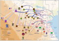 Mouvement des unités dans l'opération Desert Storm