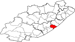 Municipalità locale di Great Kei – Mappa