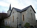 Coté sud de l'église Saint-Pierre de Tibiran.