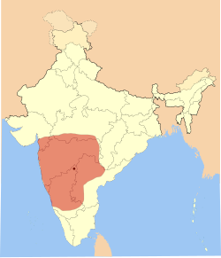 Extent of Western Chalukya Empire, 1121 CE.[۲]