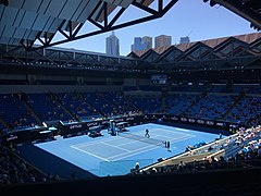 Die Margaret Court Arena, der drittgrößte Platz der Anlage, über 7.500 Plätze