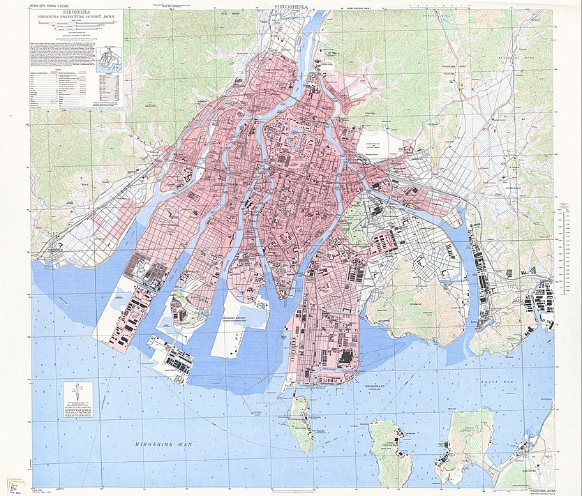 1945年米軍作成地図。