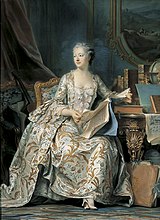 Maurice Quentin de La Tour, Full-length portrait of the Marquise de Pompadour, 1748 – 1755