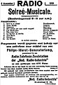 Image 13Advertisement placed on November 5, 1919 in the Nieuwe Rotterdamsche Courant, announcing PCGG's debut broadcast scheduled for the next evening. (from Radio broadcasting)