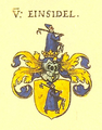 Wappen der Familie Einsiedel aus Siebmachers Wappenbuch von 1605