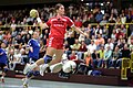 Image 19 Handball-Bundesliga (women) Credit: Kuebi Mara Friton in a handball match in the German Handball-Bundesliga. More selected pictures