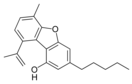 Strukturformel Dehydrocannabifuran