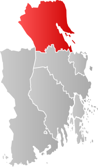 Kart som viser Holmestrand kommune.