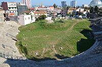 Am Amphitheater vun Durrës